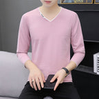 Long sleeved slim fit t-shirt