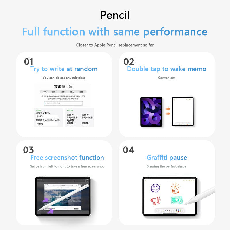 Caneta Capacitiva Magnética para iPad com Recarga sem Fio — 3ª Geração