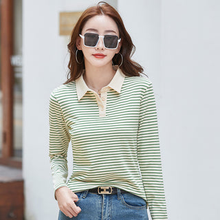 Striped long sleeved women's T-shirt