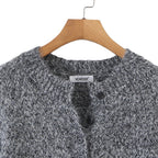 Suéter Feminino Henley Gola Redonda