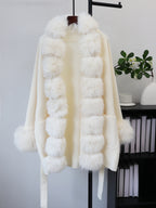Long sleeved lace up jacket for women