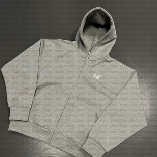 Vintage Casual Letter Print Zip Up Hoodie Jacket