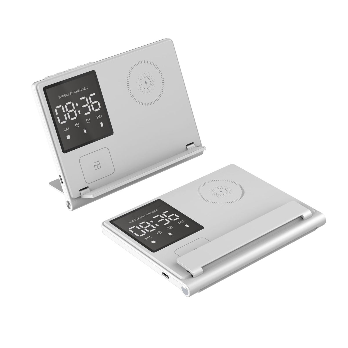 Carregador Sem Fio 5-em-1 com Animação Pixel Dobrável