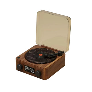 Caixa de Som Bluetooth Retrô com Design de Vinil