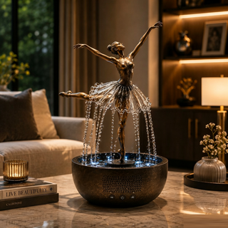 Caixa de Som Bluetooth Fonte Decorativa Ballerina Waterfall