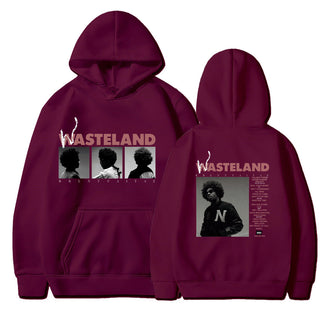 Printed Long Sleeve Hooded Fleece Lined Men Women Sweatshirt