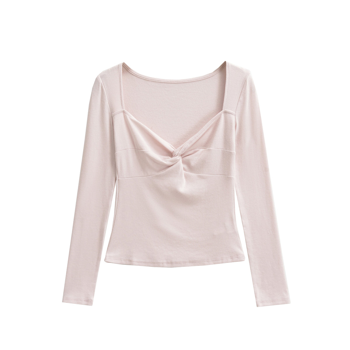 Blusa Feminina Tricô Manga Longa Decote V