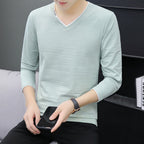 Long sleeved slim fit t-shirt