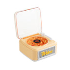 Caixa de Som Bluetooth Retrô com Design de Vinil