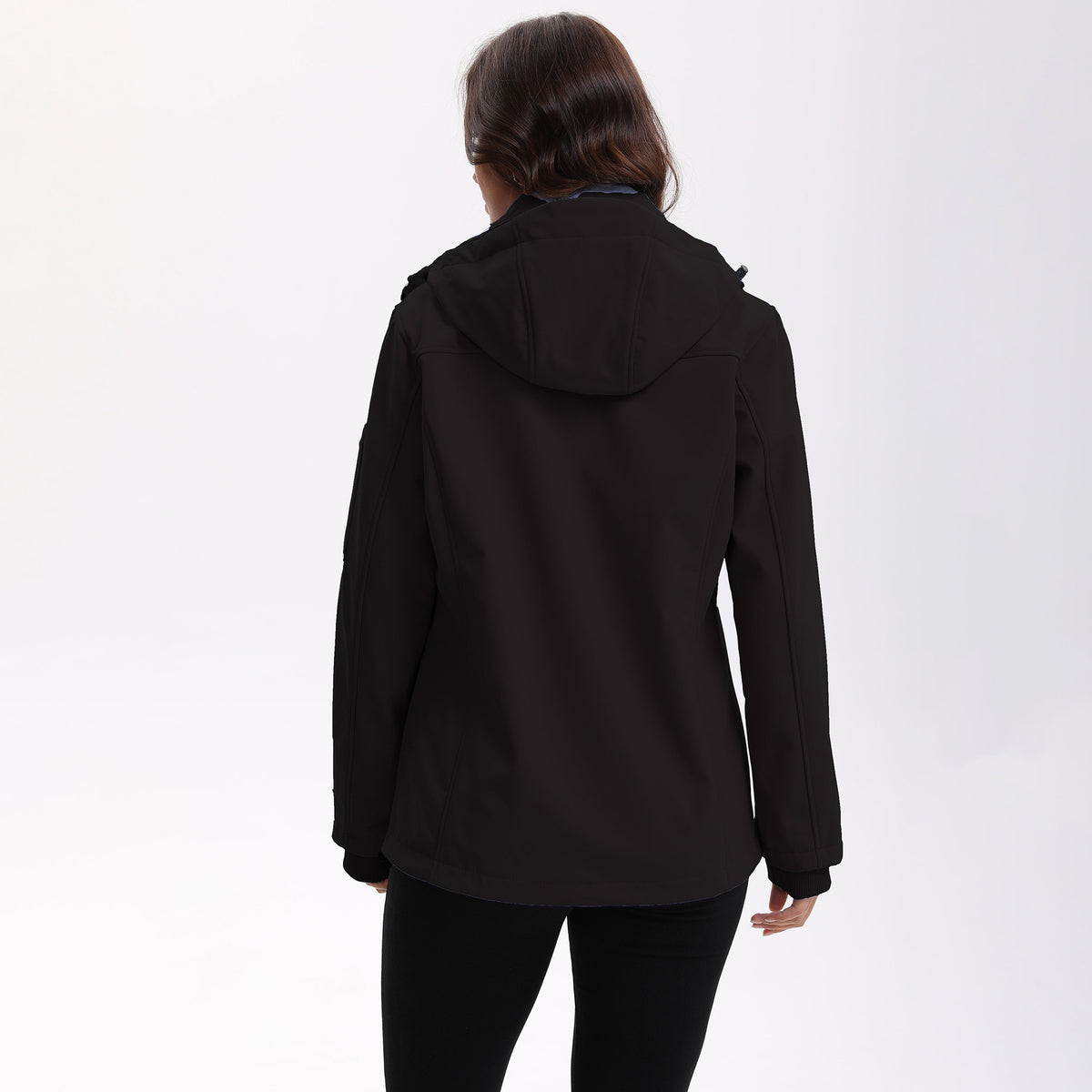 Detachable hat with multiple pockets and fleece jacket for women