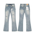Flare Stretch Denim High Waist Zipper Jeans