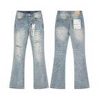 Flare Stretch Denim High Waist Zipper Jeans
