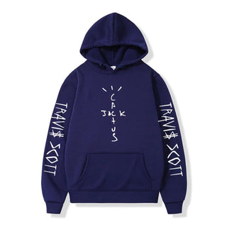 Trendy Fleece Lined Long Sleeve Hooded Unisex Sweatshirt