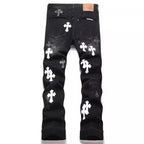 High Street Micro Flare Denim Pants Loose Fit Unisex