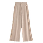 Calça Pantalona Feminina com Franjas