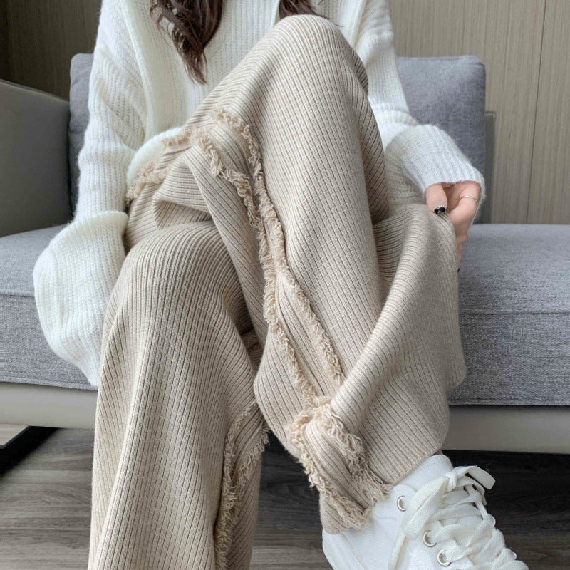 Calça Pantalona Feminina com Franjas