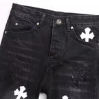 High Street Micro Flare Denim Pants Loose Fit Unisex